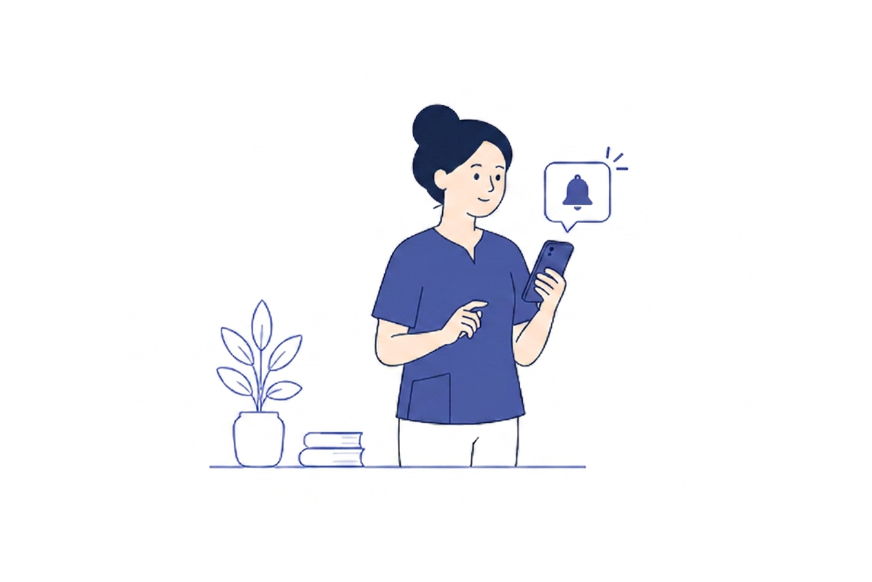 Alerte et suit la prise en charge - illustration Zoe Care